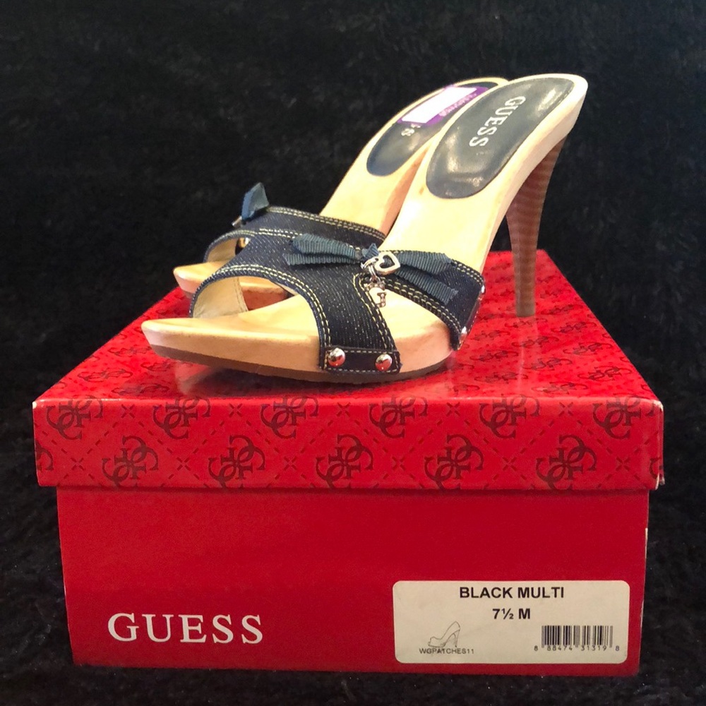 Brand New in Box Guess Size 7M shoes in Denim